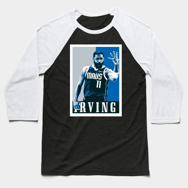 Kyrie Irving Pop Art Style Baseball T-Shirt by mia_me